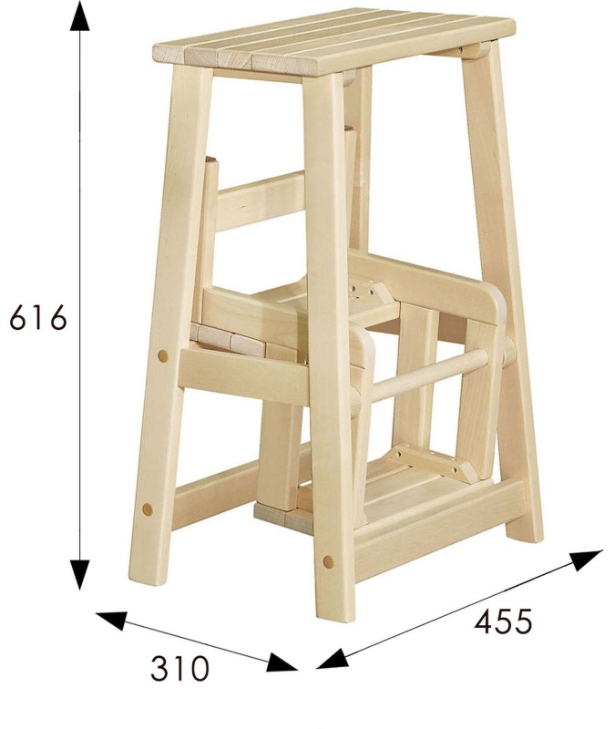 Табурет ME_стремянка (7574) лак