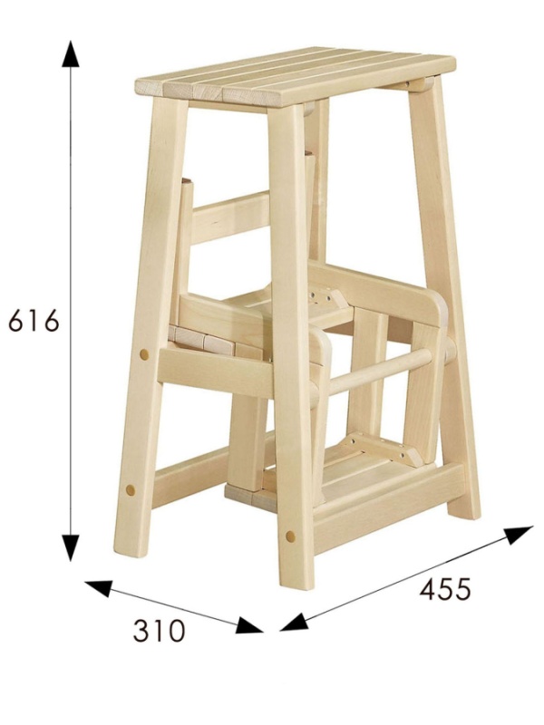Табурет ME_стремянка (7574) лак