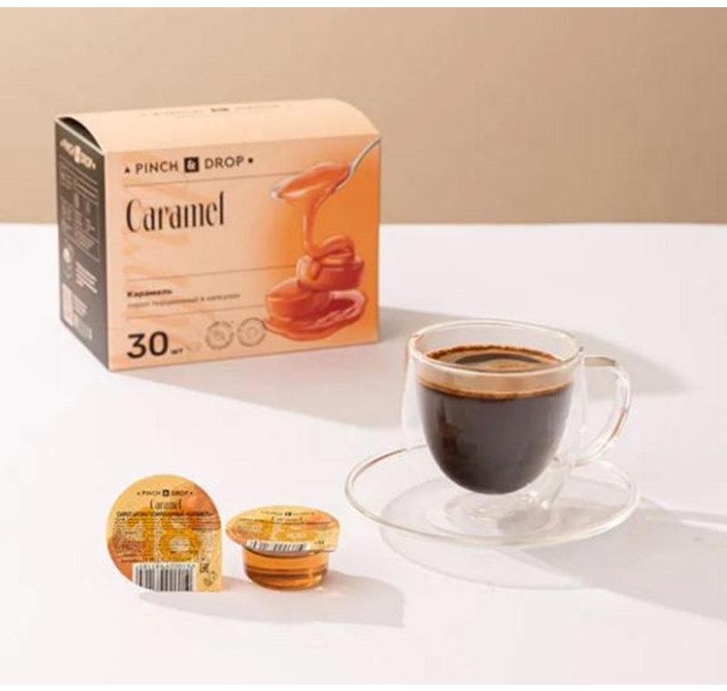 Сироп Pinch&Drop Карамель, порционный, 30 шт/уп