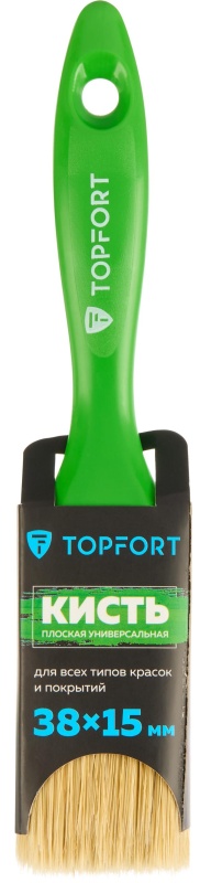 Кисть плоская универсальная TOPFORT Uni 38х15