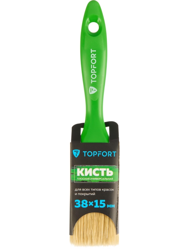 Кисть плоская универсальная TOPFORT Uni 38х15