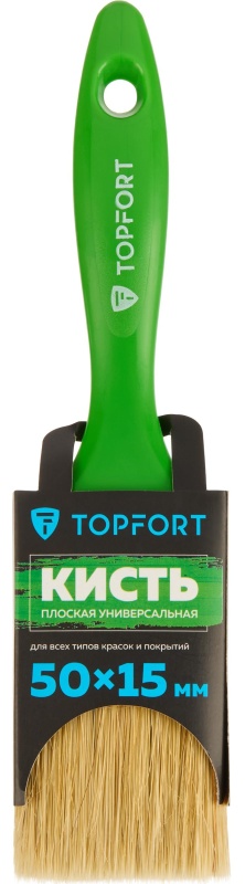 Кисть плоская универсальная TOPFORT Uni 50х15