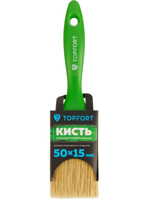 Кисть плоская универсальная TOPFORT Uni 50х15