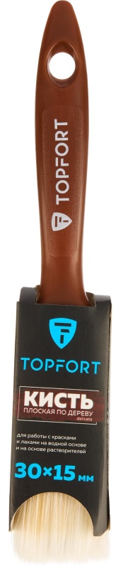 Кисть плоская по дереву TOPFORT Delicate 30х15
