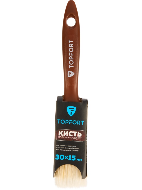 Кисть плоская по дереву TOPFORT Delicate 30х15