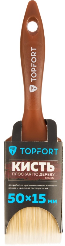 Кисть плоская по дереву TOPFORT Delicate 50х15