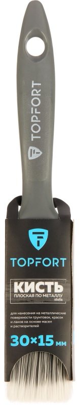 Кисть плоская по металлу TOPFORT Stella 30х15