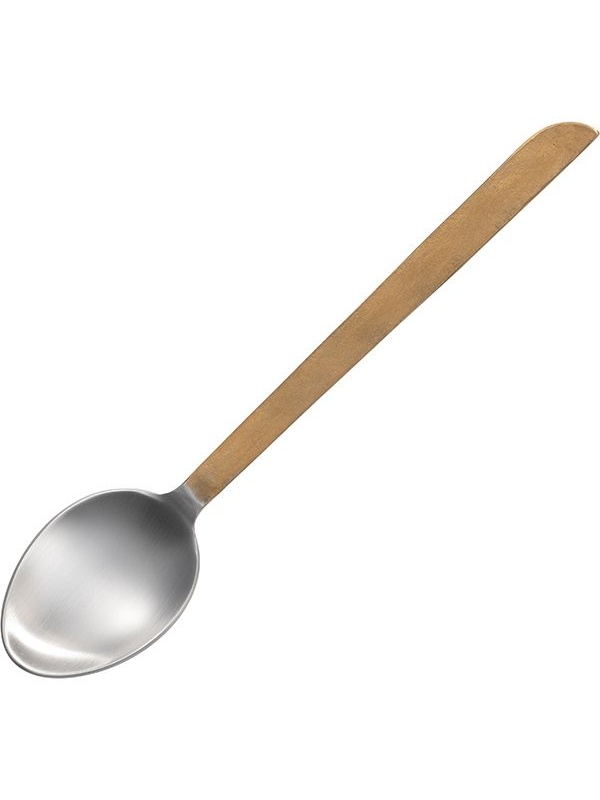 Cтоловая ложка «Концепт №8» с золотистой ручкой - 21 см.