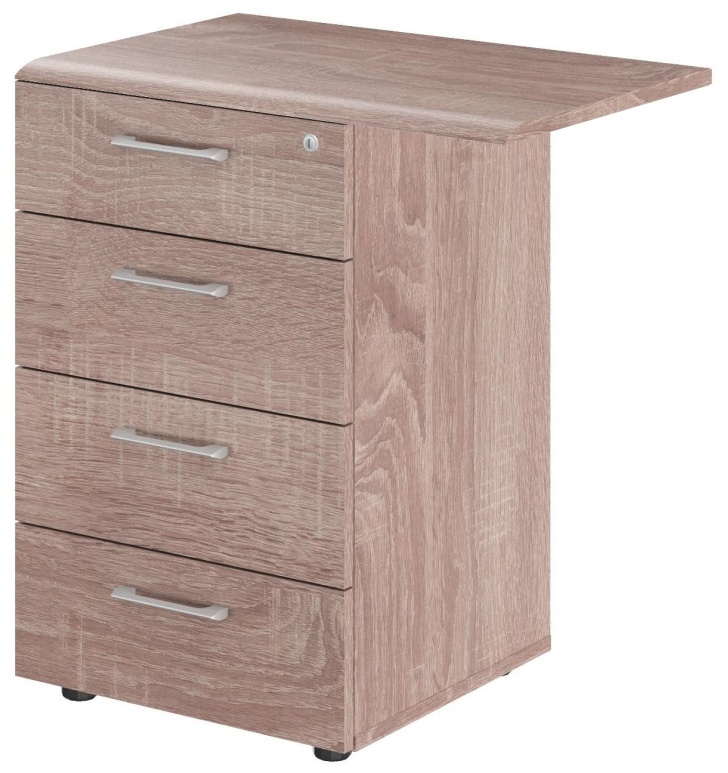 Тумба SL_WAVE приставная WLC4D.2.А дуб сонома Ш700