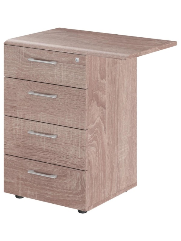 Тумба SL_WAVE приставная WLC4D.2.А дуб сонома Ш700