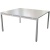 Стол MO_STEEL для переговоров с подрозетником 11701 белый Ш1200