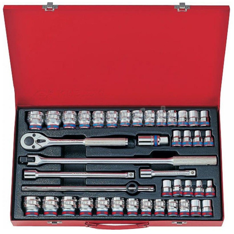 Набор  головок 1/2,двенадцатигр.,10-32 мм,5/16-1-1/4,42предм.KING TONY