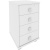 Тумба подкатная Style 4 ящика с замком Л.ТМ-4Y 420x450x714 Белый