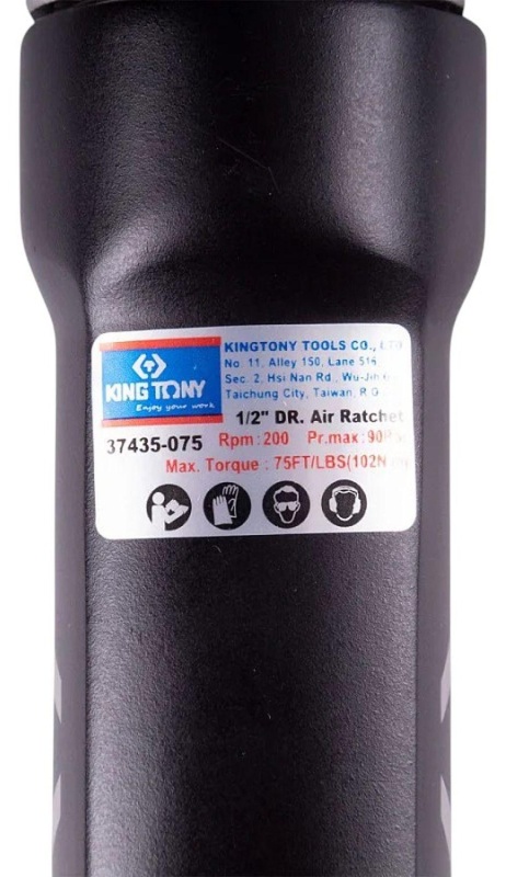 Трещотка пневматическая KING TONY 1/2, 102 Нм (37435-075)