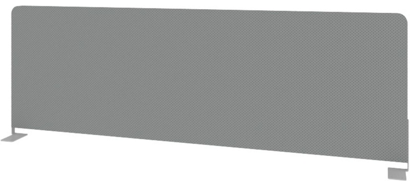 Экран Metal System Style ткан. боковой Б.ТЭКР-120 1200х390х28 серый/мет.сер