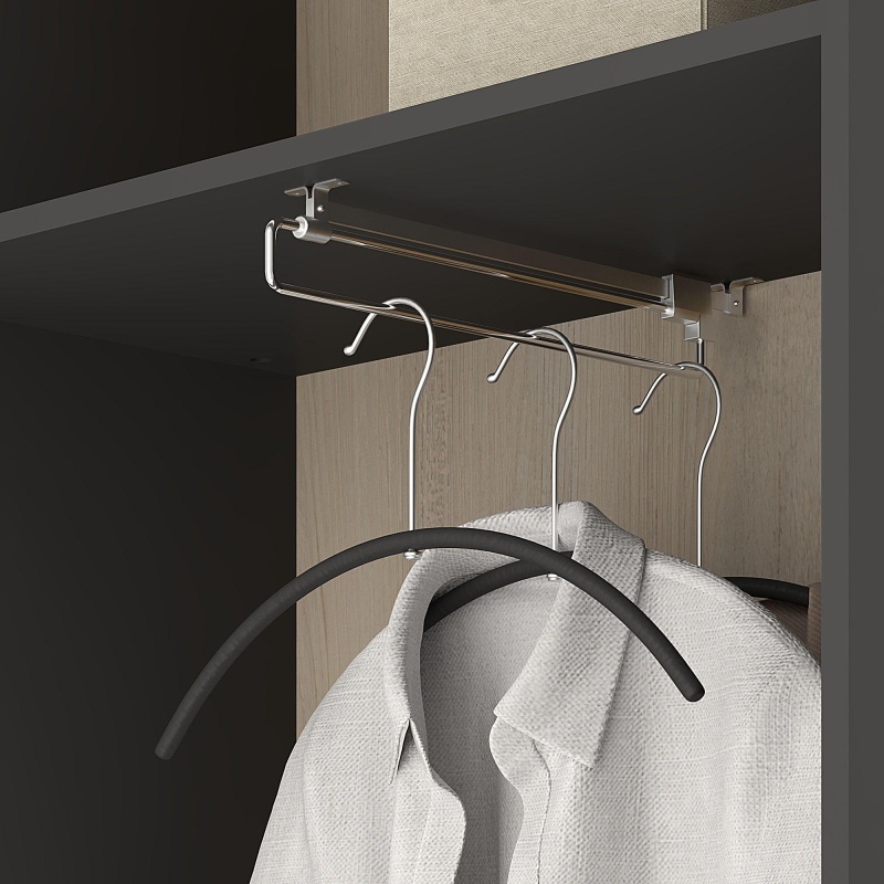 Гардероб узкий К-Loft 241H010 выс.2106 дуб скандин./графит