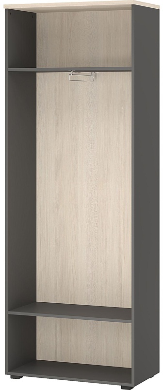 Гардероб узкий К-Loft 241H010 выс.2106 дуб скандин./графит