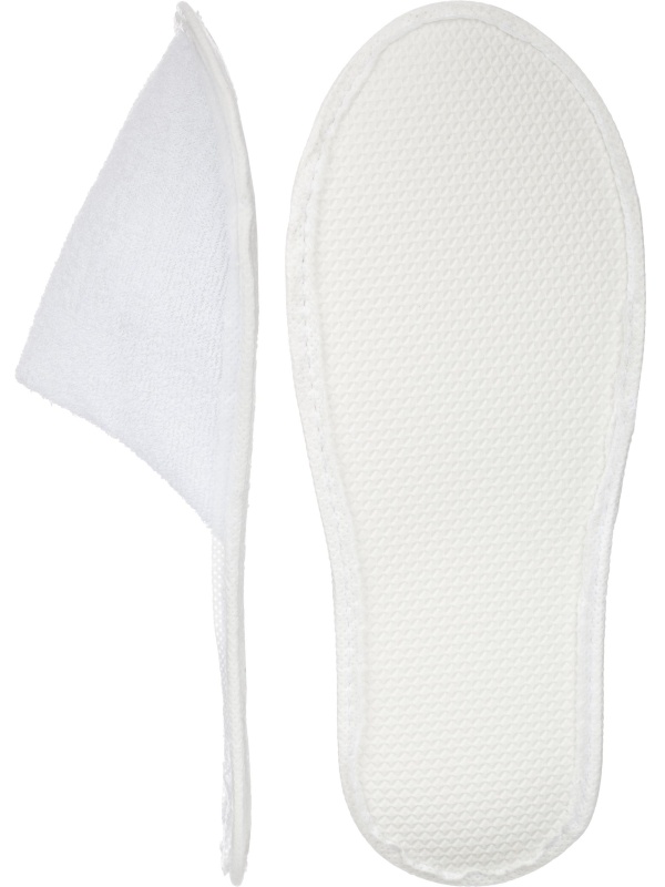 Тапочки одноразовые махр.ТО-153Прем отель-3ЭВА 3мм закр мыс.махр,пор