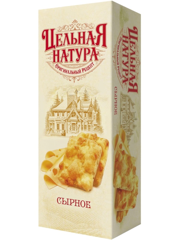 Печенье Цельная Натура сдобное сырное, 145г