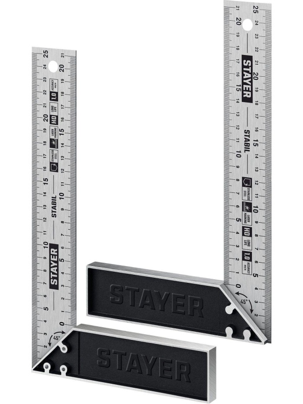 Угольник столярный, Professional STAYER  250 мм 3431-25_z02