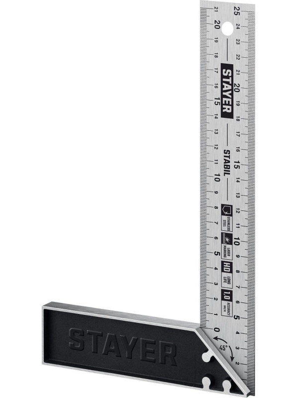 Угольник столярный, Professional STAYER  250 мм 3431-25_z02