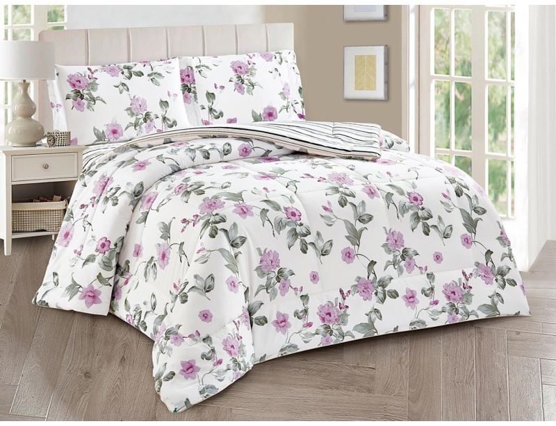 Постельное белье 2сп сатин с одеялом (нав50х70-2шт) Notte Bianca 22/016-NBO