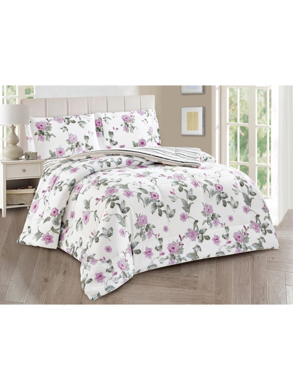 Постельное белье 2сп сатин с одеялом (нав50х70-2шт) Notte Bianca 22/016-NBO