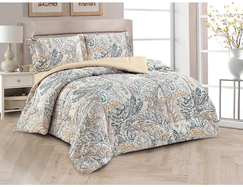 Постельное белье 2сп сатин с одеялом (нав50х70-2шт) Notte Bianca 22/018-NBO