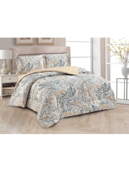 Постельное белье 2сп сатин с одеялом (нав50х70-2шт) Notte Bianca 22/018-NBO