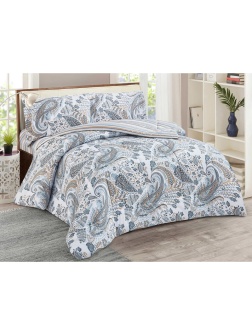 Постельное белье евро сатин с одеял.(н.50х70-2шт)Notte Bianca32/014-NBOL