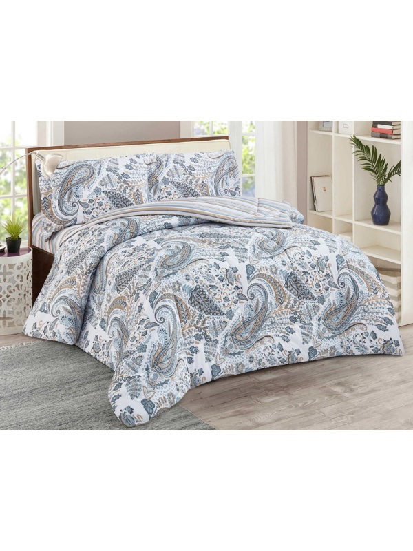 Постельное белье евро сатин с одеял.(н.50х70-2шт)Notte Bianca32/014-NBOL