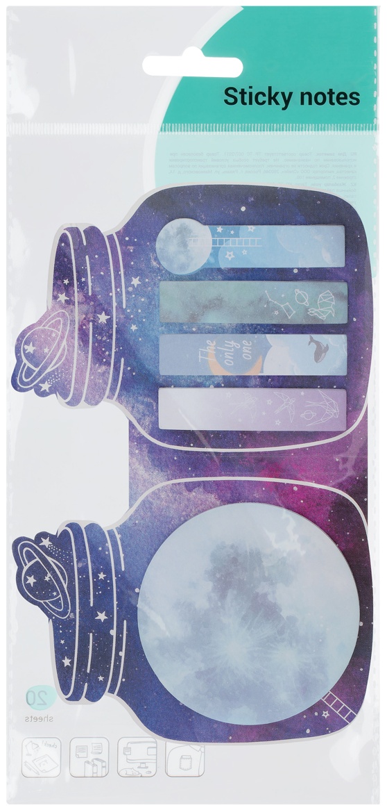 Флажки-закладкии самоклеящиеся блоки в наборе MESHU 