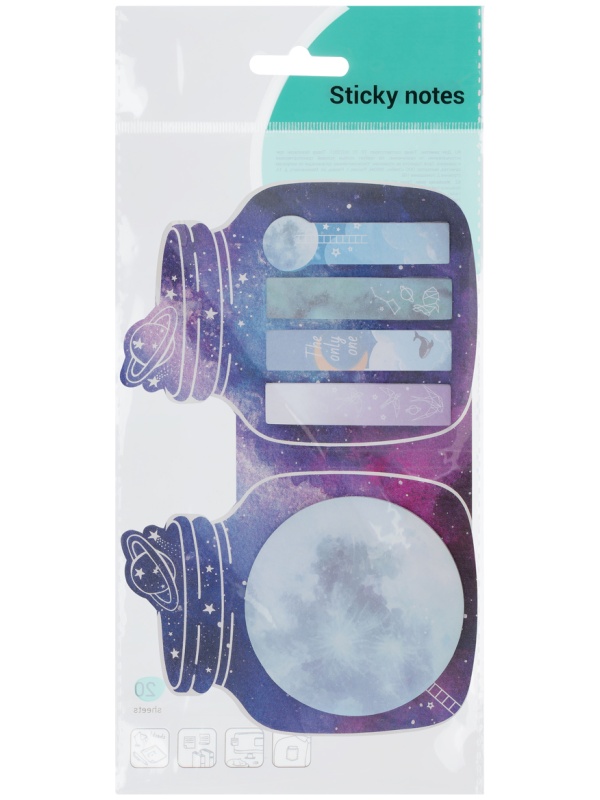 Флажки-закладкии самоклеящиеся блоки в наборе MESHU 