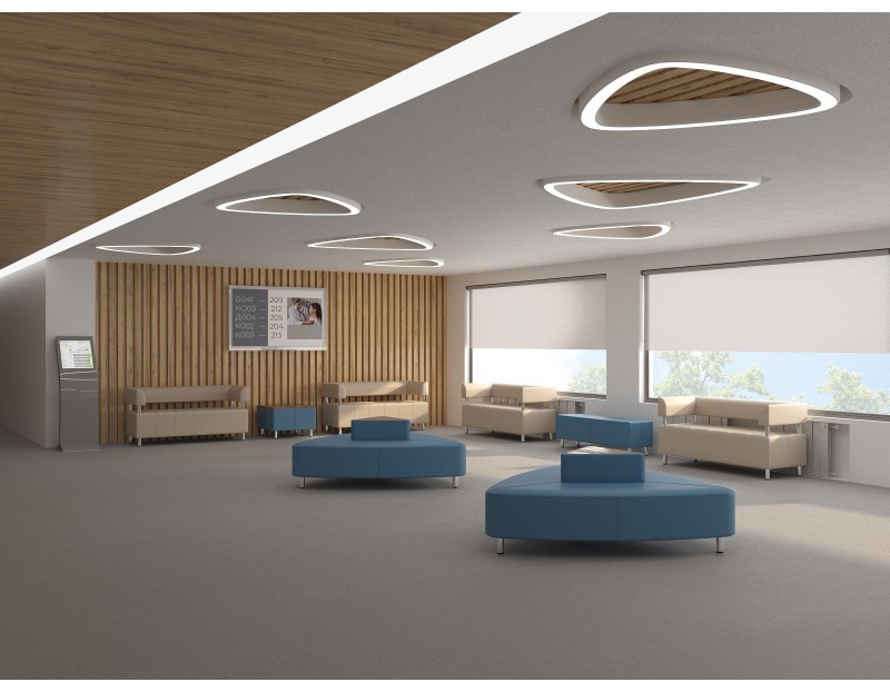 Модуль прямой MV_Юнит-Док банкетка (U-p1) 41x41 к/з бежевый Or12/Ec3028