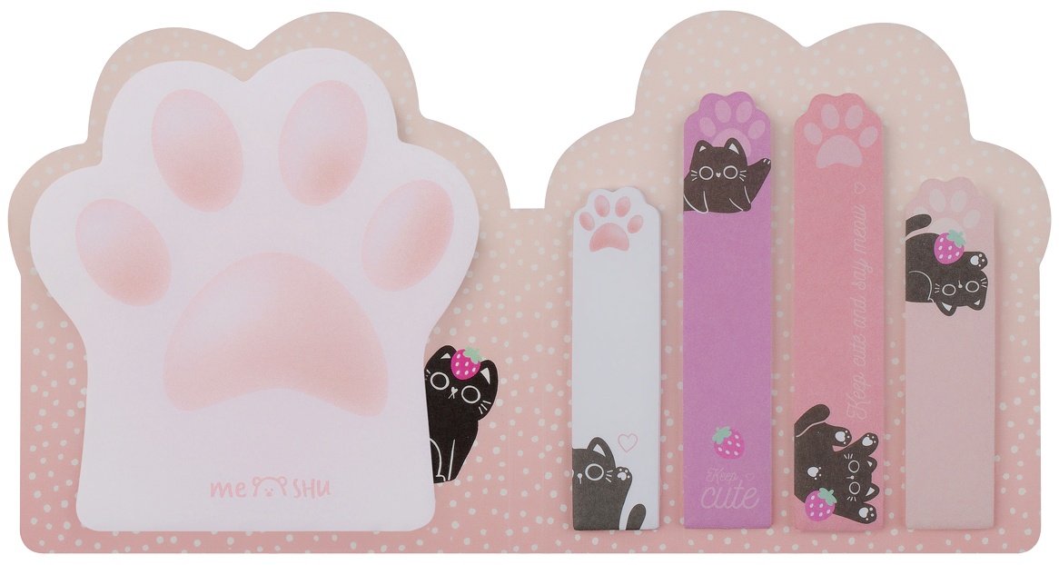 Флажки-закладкии самоклеящиеся блоки в наборе MESHU 