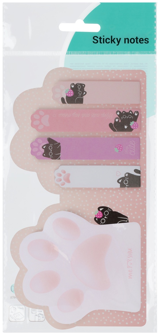 Флажки-закладкии самоклеящиеся блоки в наборе MESHU 