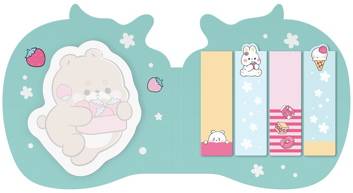 Флажки-закладкии самоклеящиеся блоки в наборе MESHU 