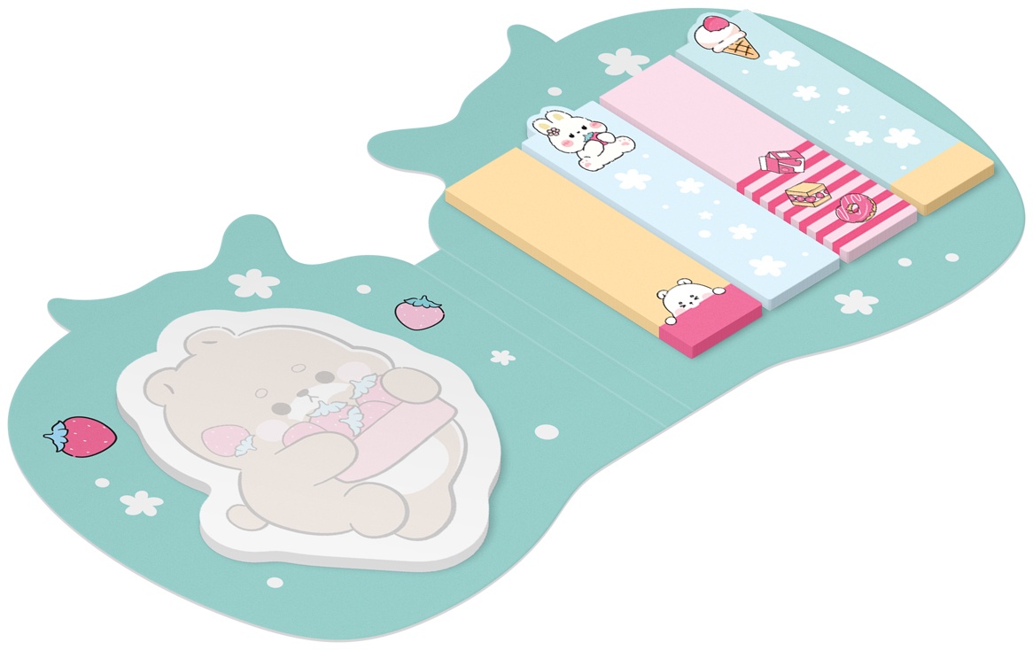 Флажки-закладкии самоклеящиеся блоки в наборе MESHU 