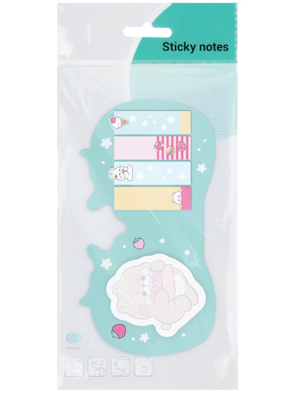 Флажки-закладкии самоклеящиеся блоки в наборе MESHU 