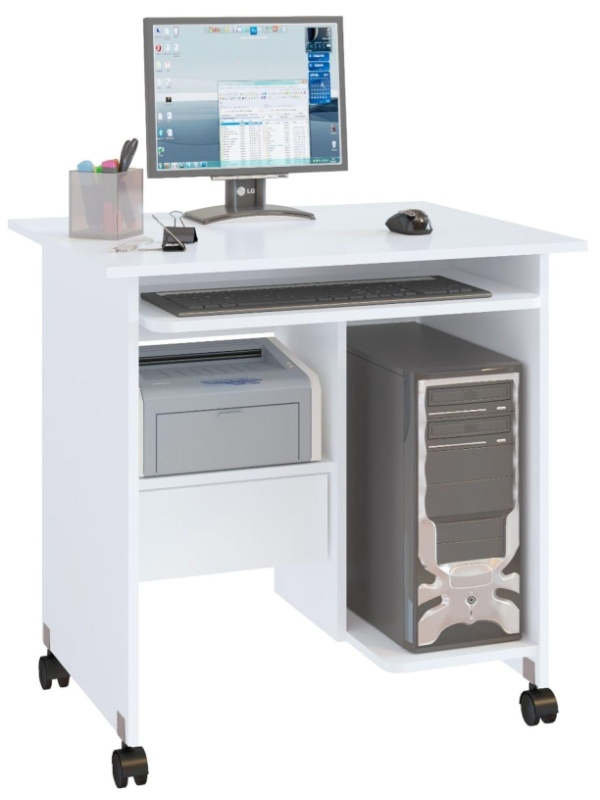 Стол компьютерный Сокол КСТ-10.1 белый