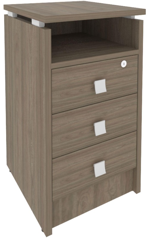 Тумба приставная Style 3 ящ. с замком Л.ТП-4Y 420x450x750 Вяз Благородный