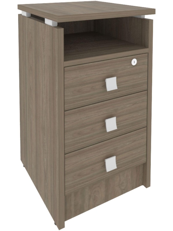 Тумба приставная Style 3 ящ. с замком Л.ТП-4Y 420x450x750 Вяз Благородный