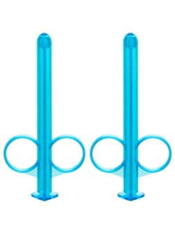 Набор из 2 голубых шприцев для введения лубриканта Lube Tube