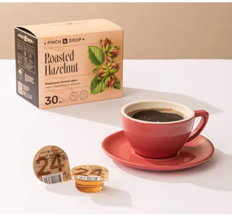 Сироп Pinch&Drop Жареный лесной орех, порционный, 30 шт/уп