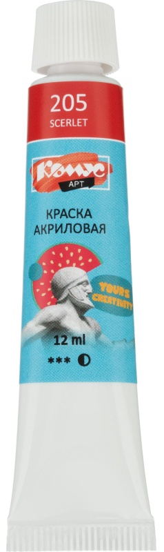Краски акриловые худож.Комус Арт Студия, 6цв х 12мл, в тубах