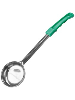 Половник с зеленой ручкой «Проотель» - 34 см.