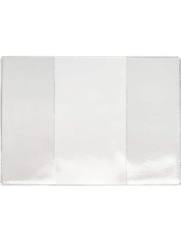 Обложка для паспорта труд. книжки нов. образца,прозрачн.,132x183, 1071.К(Э)