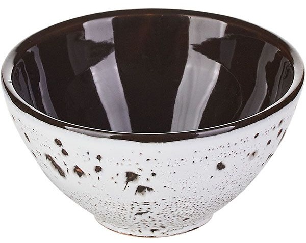 Пиала для чая «Тирамису»;керамика;250мл;D=110,H=55мм;белый,черный