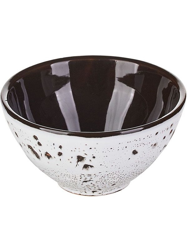 Пиала для чая «Тирамису»;керамика;250мл;D=110,H=55мм;белый,черный