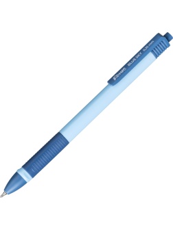 Ручка шариковая автомат. Комус Blue Sky, д.ш. 0,5 мм, гол.корп, манж, синяя